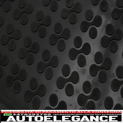 Black rubber boot mat suitable for saab 9-5 i (1997-2009)