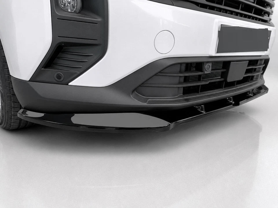 👉 Splitter Anteriore per Ford Transit Courier MK2 (2023-) ABS Nero Lucido 👈