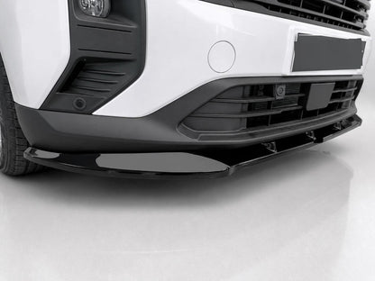 👉 Splitter Anteriore per Ford Transit Courier MK2 (2023-) ABS Nero Lucido 👈