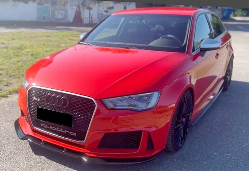 SPLITTER ANTERIORE ADATTO PER AUDI A3 RS3 8V 2012+ LOOK SPORTIVO