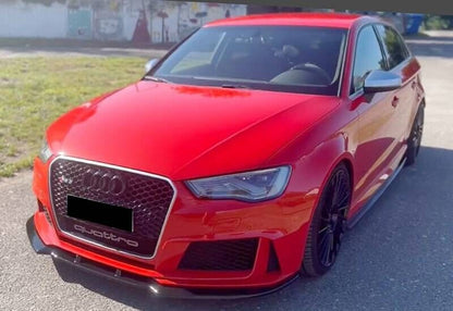 SPLITTER ANTERIORE ADATTO PER AUDI A3 RS3 8V 2012+ LOOK SPORTIVO