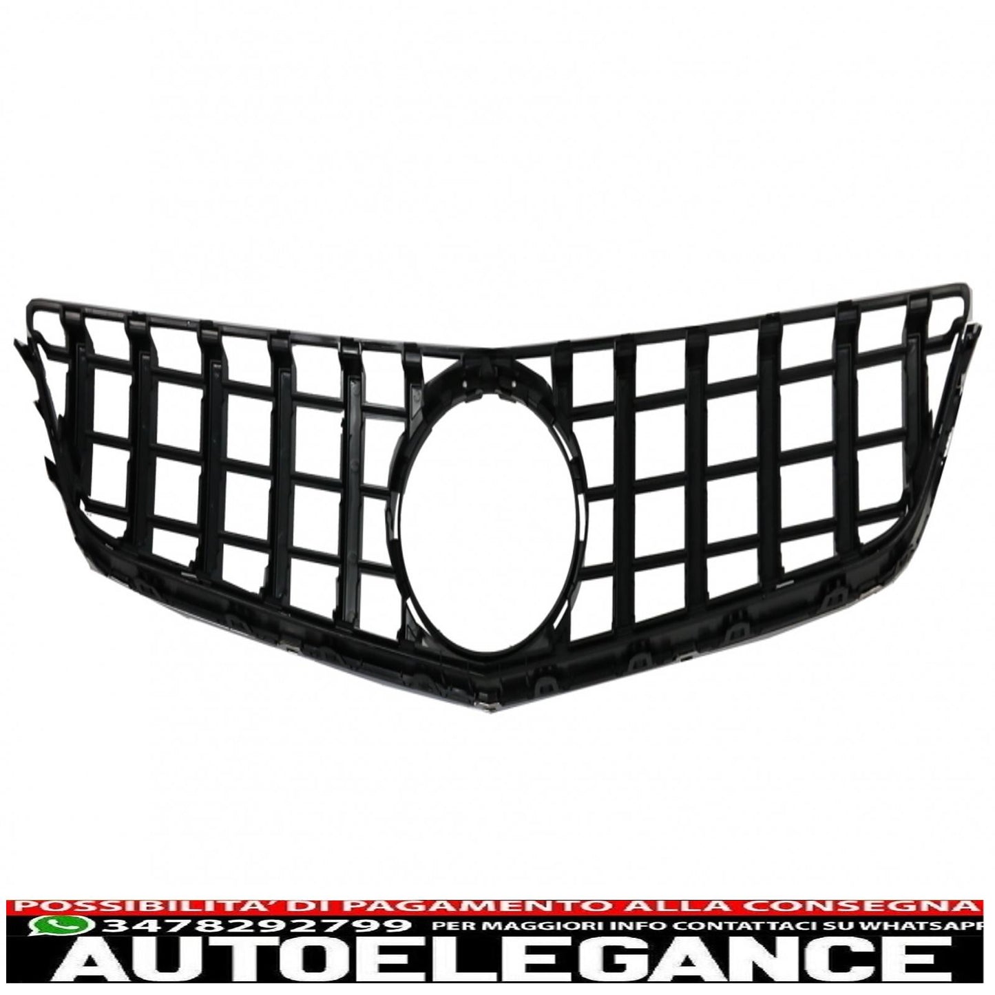 front grill suitable for mercedes e class c207 w207 a207 pre restyling (2009-2012) coupe cabrio gtr look chrome