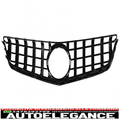 front grill suitable for mercedes e class c207 w207 a207 pre restyling (2009-2012) coupe cabrio gtr look chrome