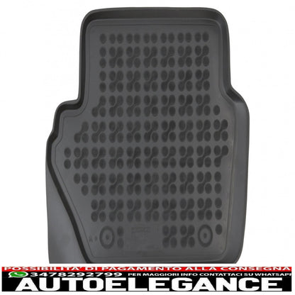 Black rubber car mats suitable for ford fiesta mk7 (2017-up) ecosport ii (2012-) ford puma (2019-)