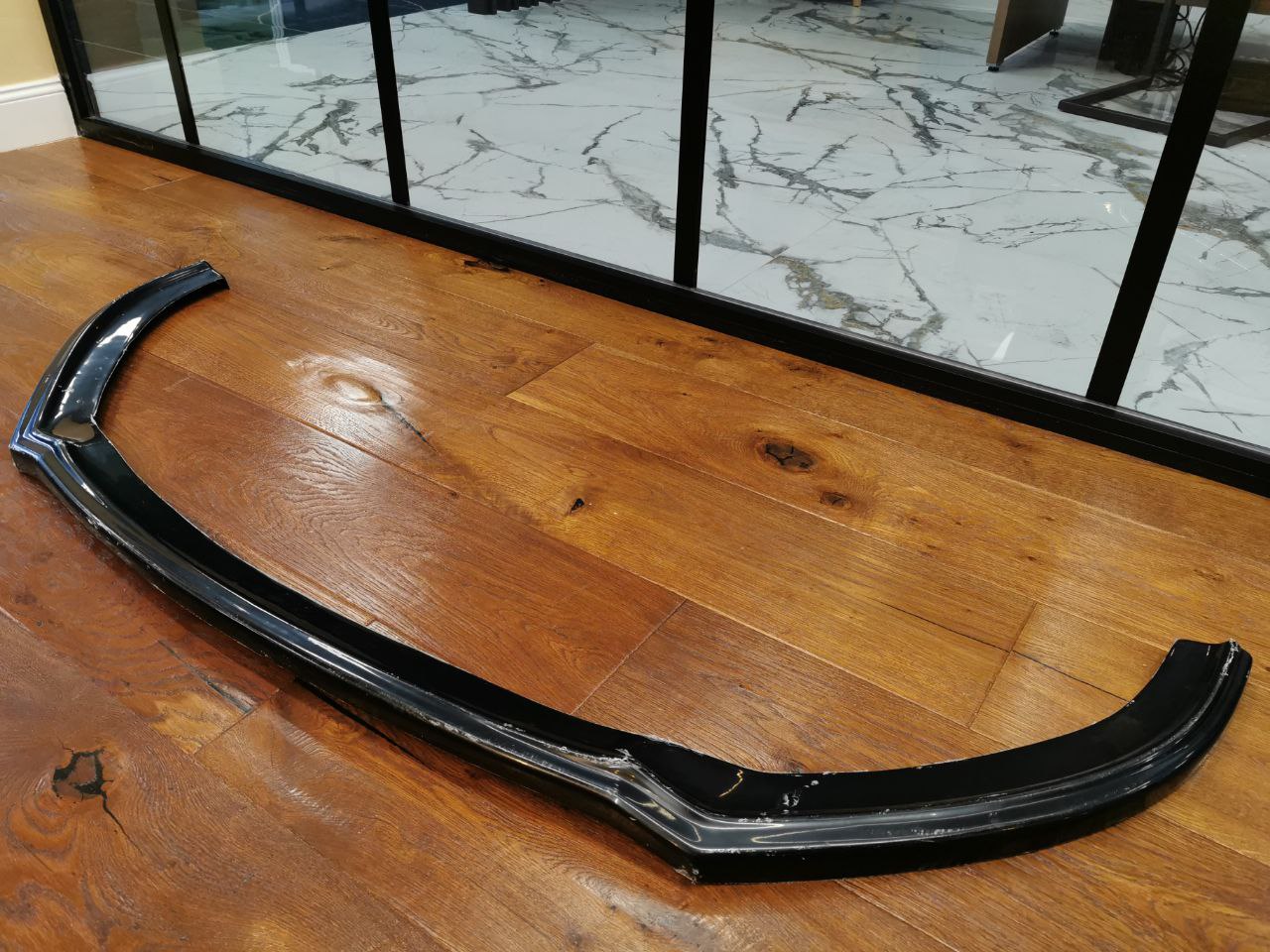 SPLITTER ADATTO PER AUDI A3 8V 2016-2019 LIFT S3 SLINE NERO LUCIDO (LISCIO)