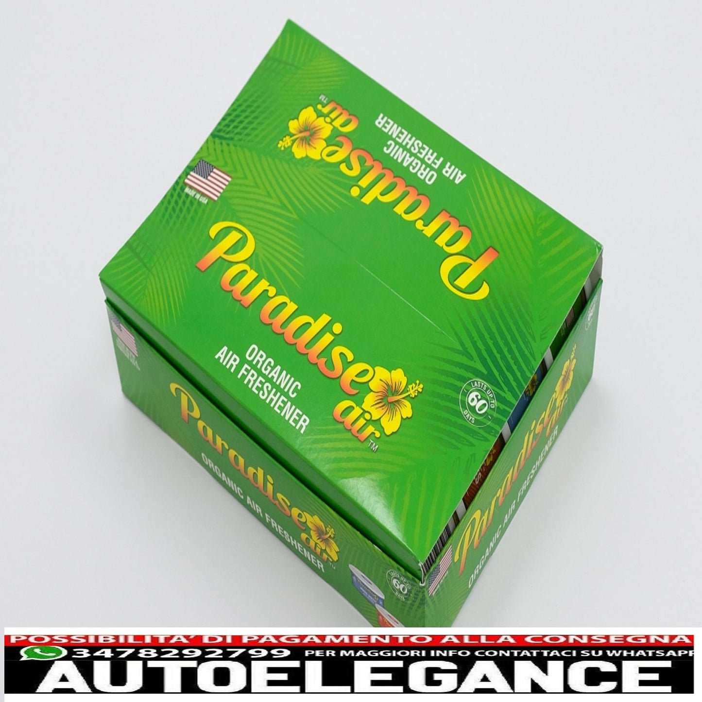 Paradise Air Fresh deodorante biologico per ambienti, 12 lattine assortite