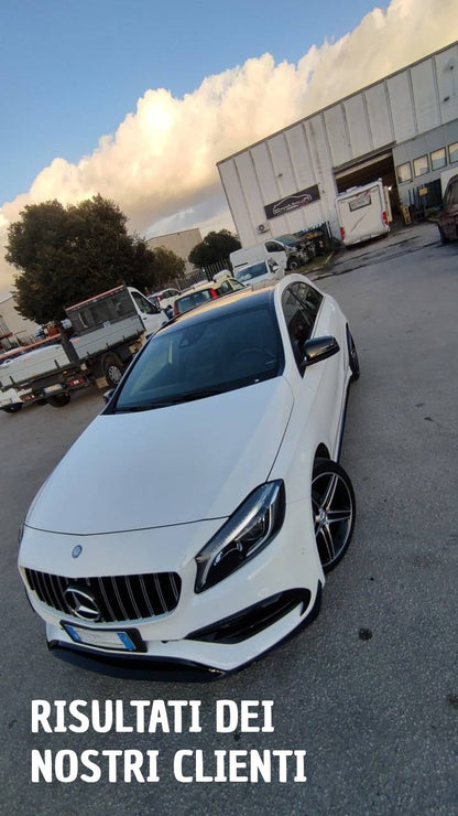 GRIGLIA ADATTA PER MERCEDES CLASSE A W176 2015-2018 LOOK CROMATA DESIGN SPORTIVO