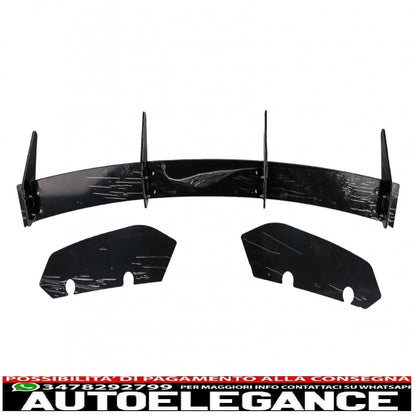 Estensione paraurti posteriore per diffusore adatta per Seat leon mk3 5f hatchback (2012-2016)