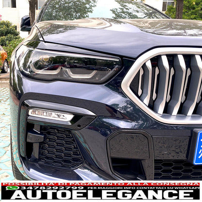parafanghi gross sguardo nero lucido for bmw x5 g05 & x6 g06-mostra il titolo originaletesto coprifari originali evil eye black gloss for bmw x5 g05 &