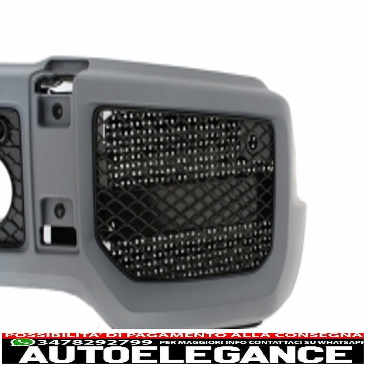 pacchetto skid plate protezione da corsa con luci drl adatto per mercedes classe g w463 (1989-2017) a-design con paraurti anteriore g65 a-design