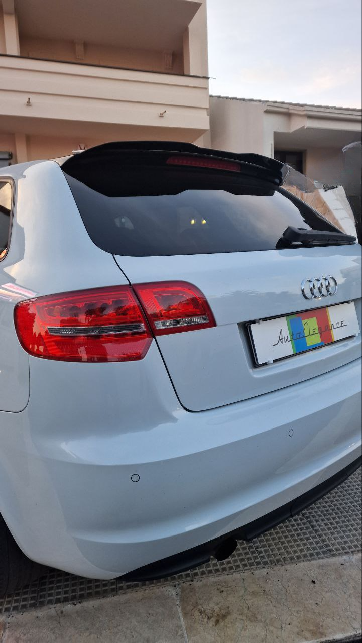 ROOF SPOILER WING SUITABLE FOR AUDI A3 8P 2008-2012 5 DOORS GLOSS BLACK LOOK SPORTY DESIGN 