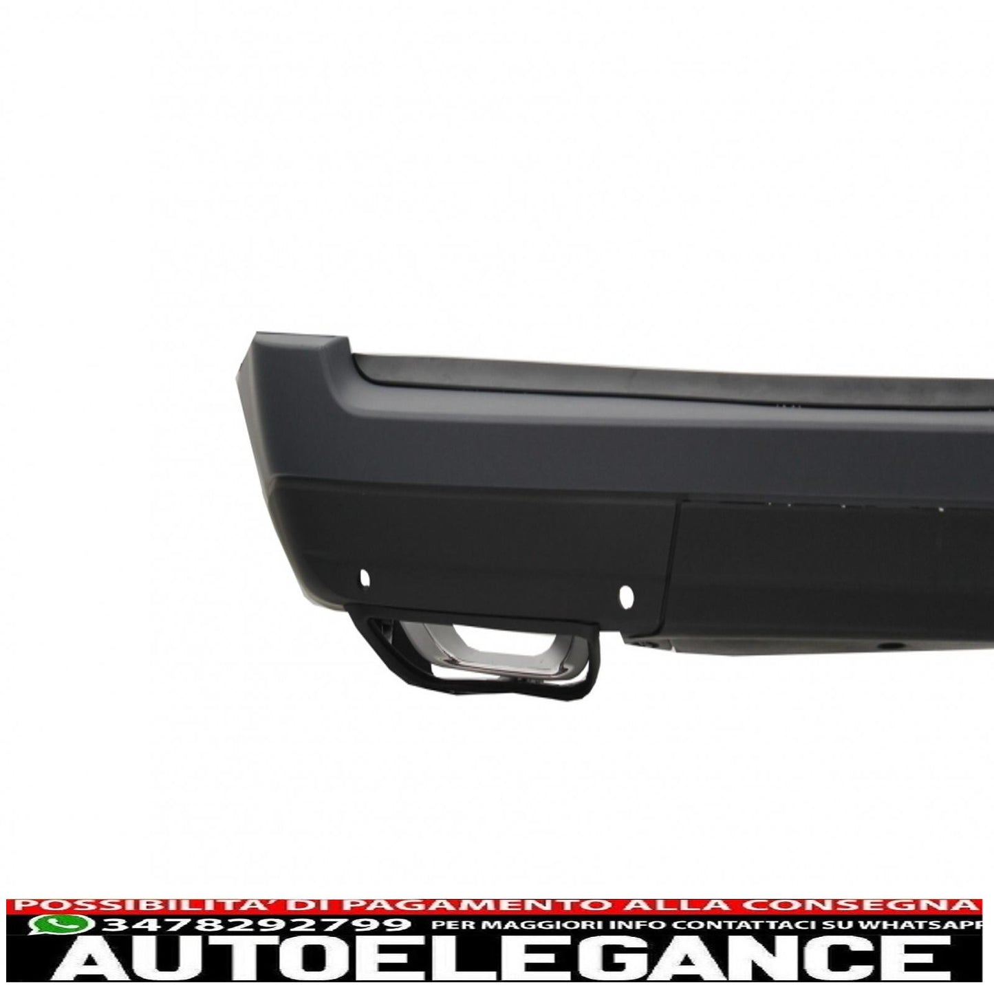 rear bumper with exhaust tips suitable for range rover vogue iv l405 (2013-2017) facelift update 2018+ svo design 