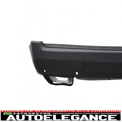 rear bumper with exhaust tips suitable for range rover vogue iv l405 (2013-2017) facelift update 2018+ svo design 