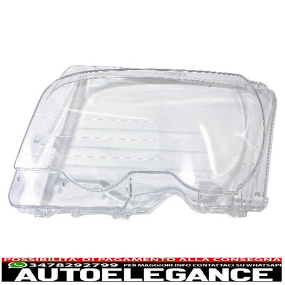 Headlight glasses suitable for bmw e46 coupe cabrio (1998-2003) 