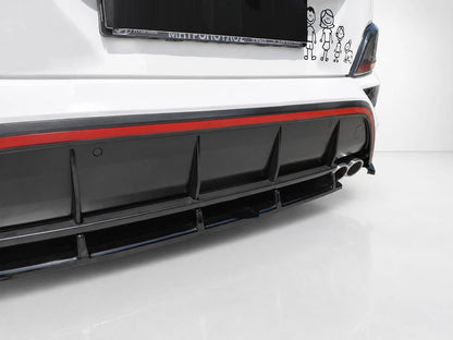 👉Splitter posteriore Hyundai Kona N-Line MK1 facelift 20-23 ABS nero lucido👈