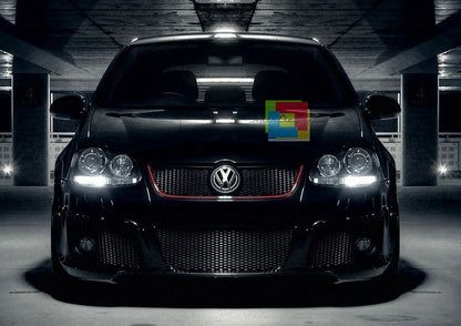 FARI ANTERIORI ADATTI PER VW GOLF 5 LOOK GTI DESIGN SPORTIVO
