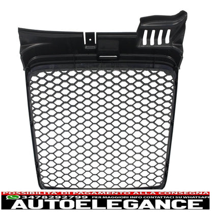 front grill without badge suitable for audi a4 b7 (2004-2008) rs4 piano black 