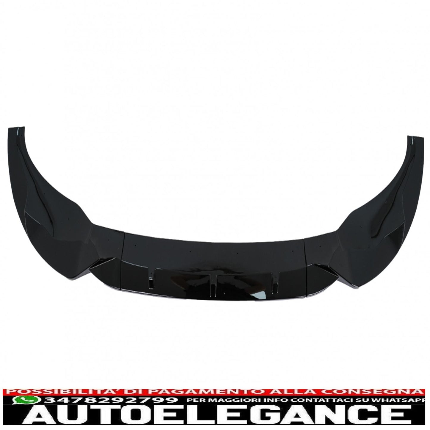 Front Bumper Spoiler Lip Fit For BMW X3 G01 X4 G02 (2018-2020) M Sport Piano Black 