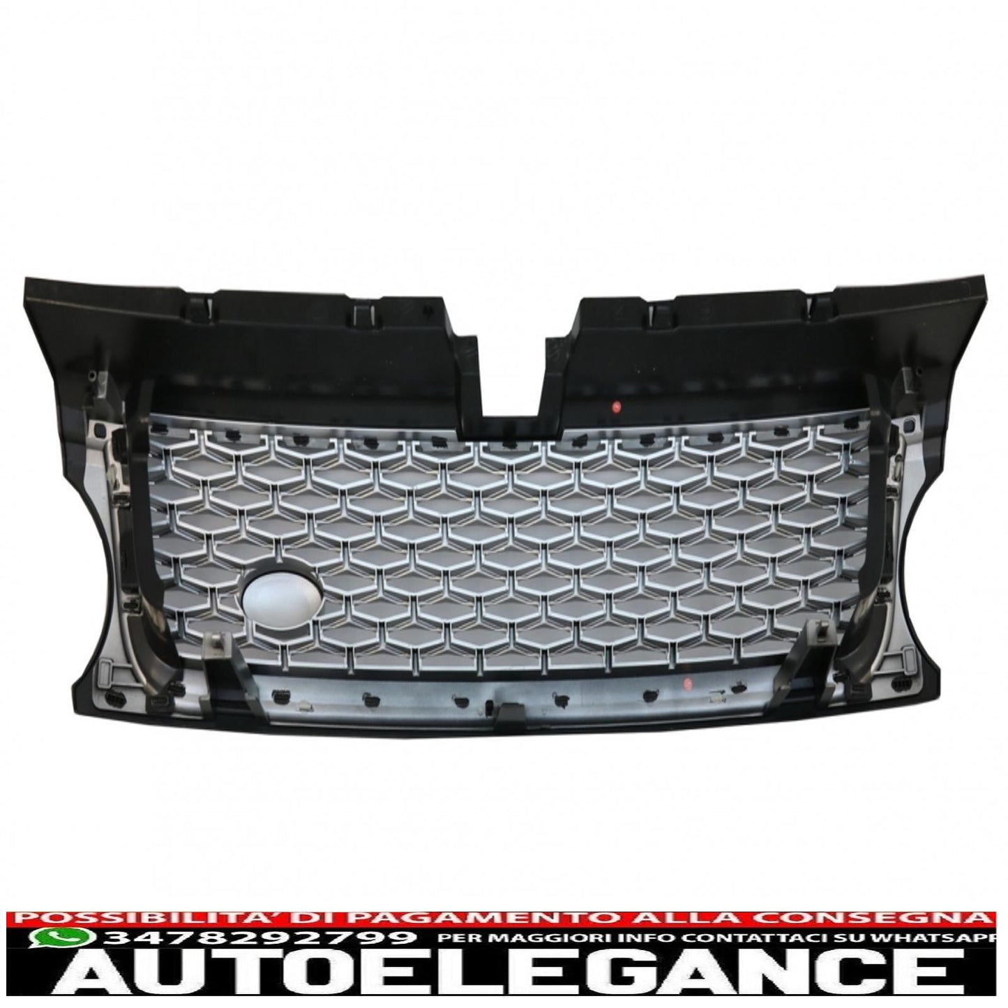 central grille and side air intakes group suitable for range rover sport facelift (2009-2013) l320 autobiography look full silver edition 