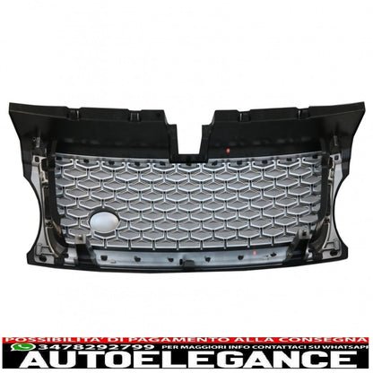 central grille and side air intakes group suitable for range rover sport facelift (2009-2013) l320 autobiography look full silver edition 