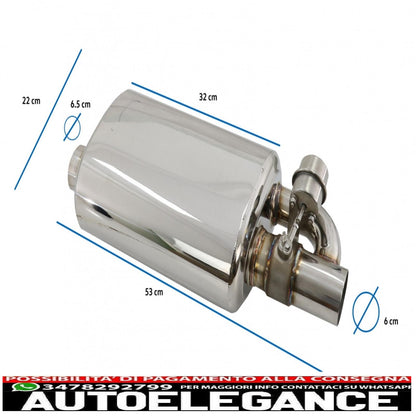 Universal Exhaust Muffler System with Valve and Wireless Remote Control 