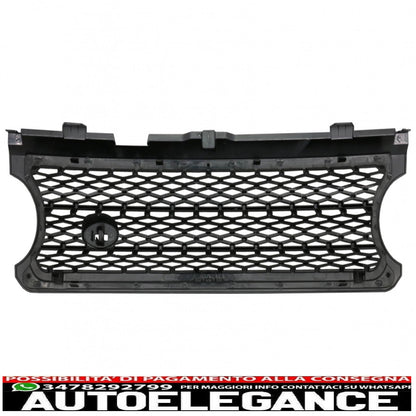 center grille suitable for land rover vogue iii l322 (2006-2009) black grey autobiography supercharged edition