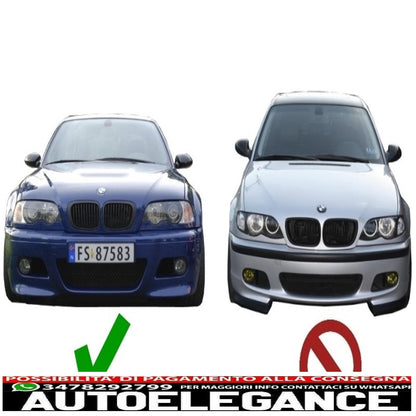 Cover porta fendinebbia adatte per bmw serie 3 e46 (1998-2005) m-technik design AUTOELEGANCERICAMBI