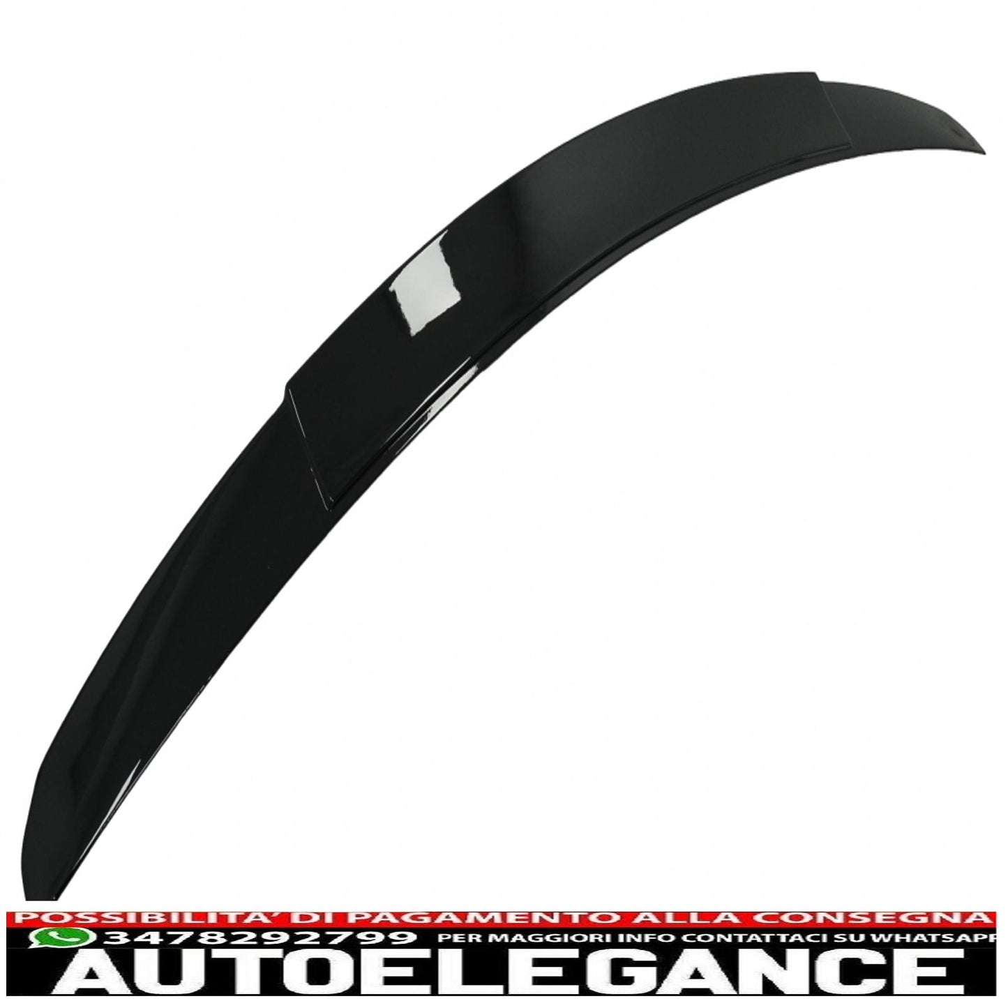 trunk spoiler suitable for mercedes e class w213 (2016-2019) piano black 