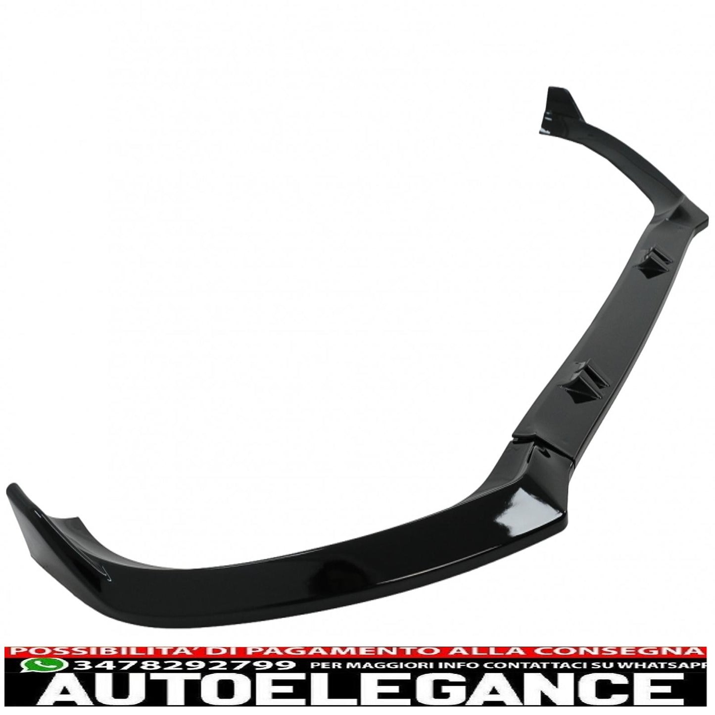 additional spoiler for front bumper suitable for audi a4 b8.5 facelift (2012-2015) sedan avant piano black 