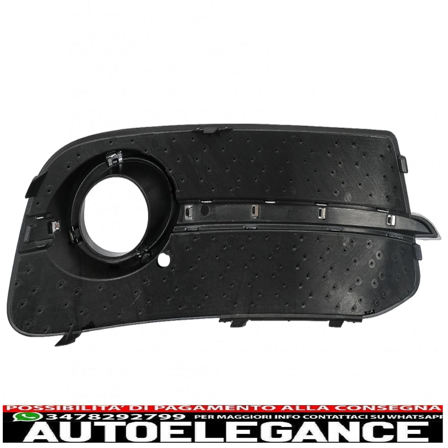 Copri fendinebbia griglie laterali adatto per audi q5 suv 8r facelift (2012-2016) rs design nero e cromato AUTOELEGANCERICAMBI