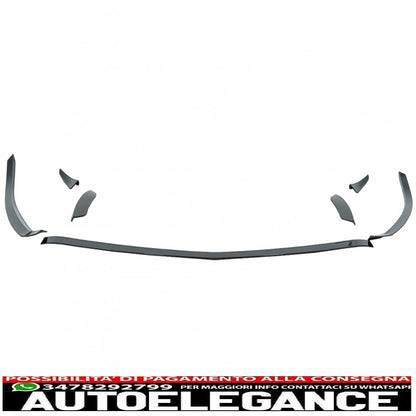 Alette splitter per paraurti anteriore aerodinamiche adatte per mercedes a class w177 hatchback v177 berlina (2018-up) nero pianoforte AUTOELEGANCERICAMBI