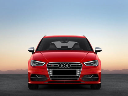 GRIGLIE FENDINEBBIA ADATTE PER AUDI A3 8V SLINE 2012-2016 LOOK S3 BAFFO CROMATO