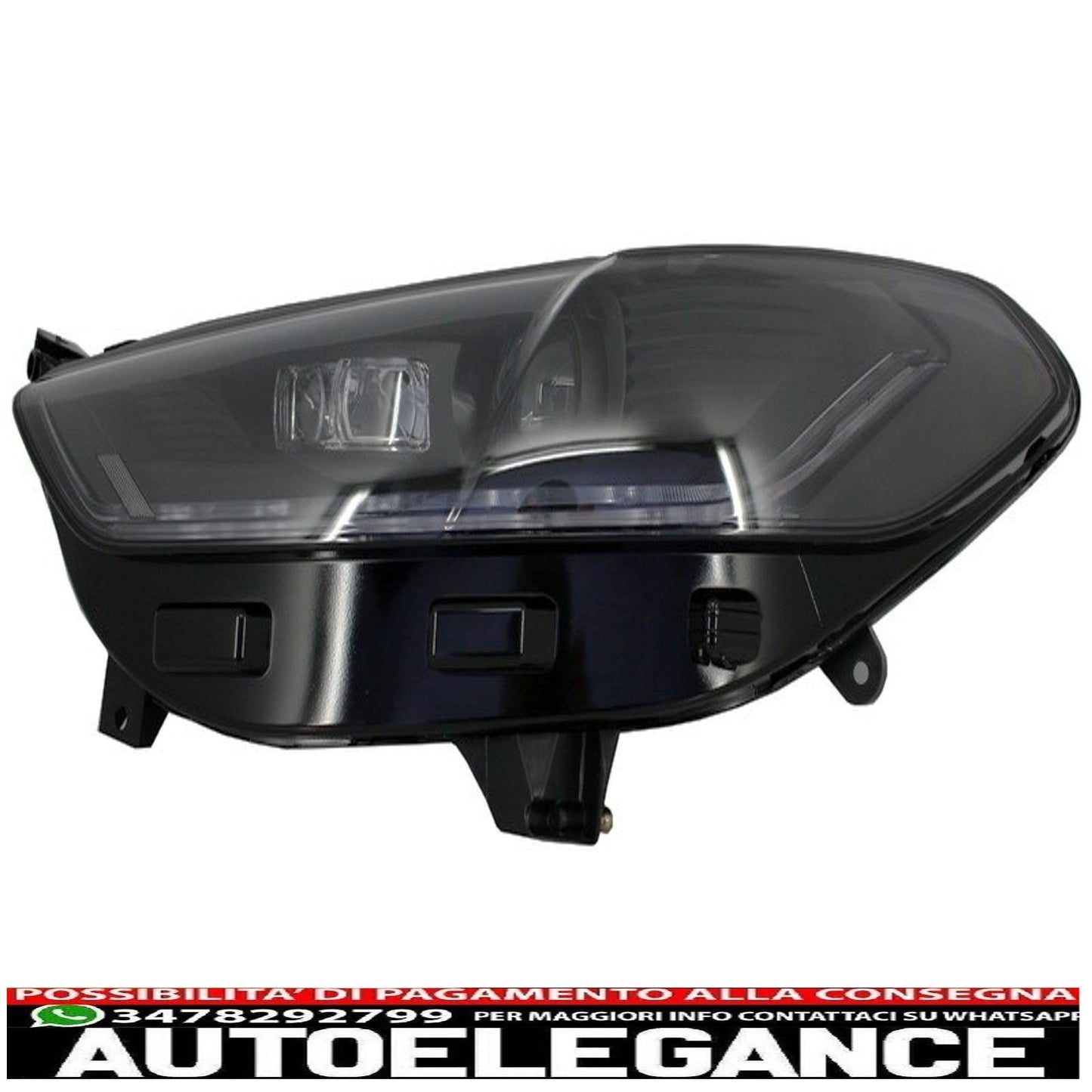 led drl headlights suitable for ford mondeo mk5 (2013-2016) black dynamic and smooth sequential cornering lights 