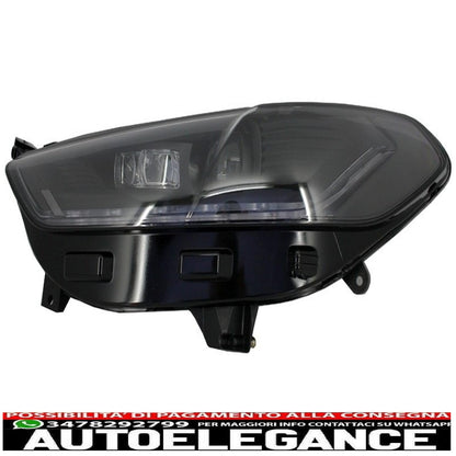led drl headlights suitable for ford mondeo mk5 (2013-2016) black dynamic and smooth sequential cornering lights 