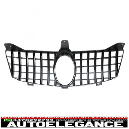front grill suitable for mercedes cls w219 (2005-2008) gt-r panamericana design chrome