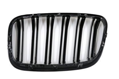 Front Grilles for BMW X5 X6 E70 E71 07-14 Double Stripe M Look Gloss Black