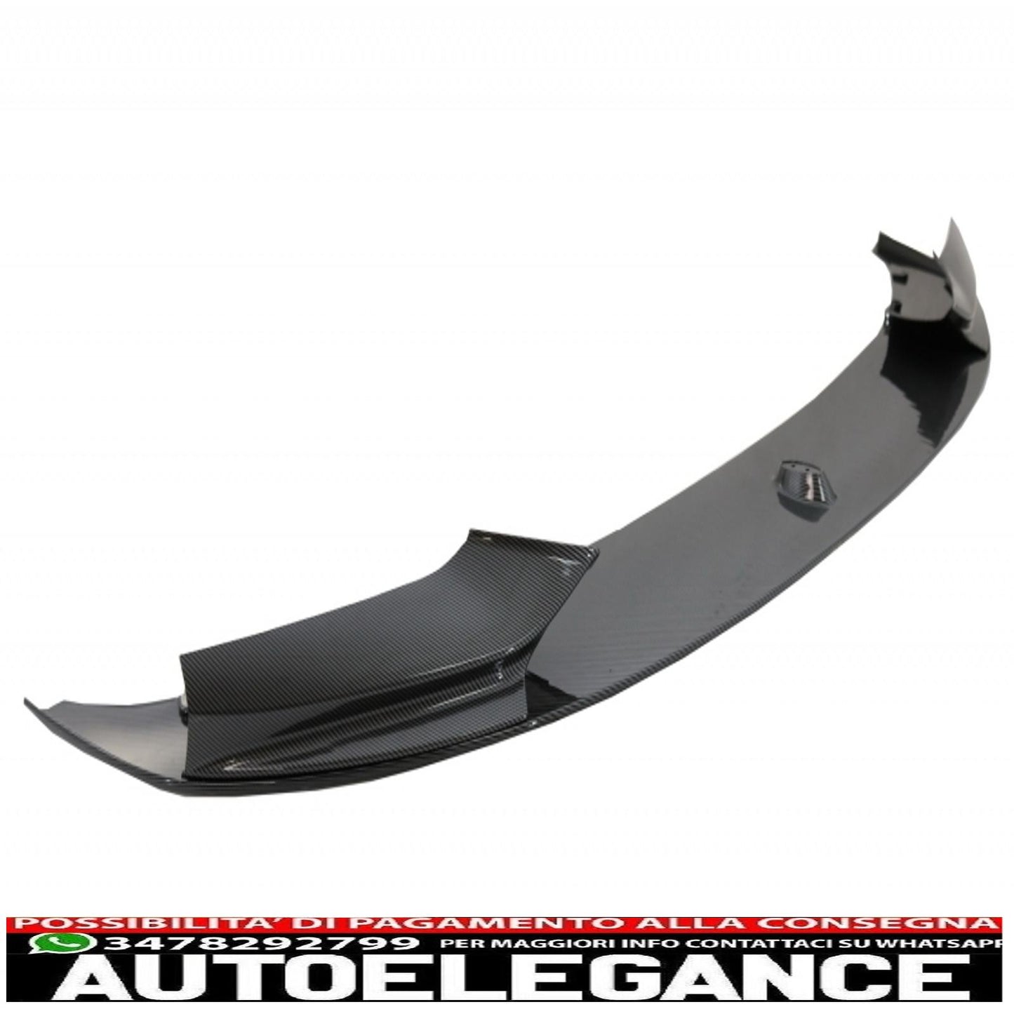 Rivestimento in carbonio per spoiler paraurti anteriore adatto per BMW Serie 5 F10 F11 (2011-2013) con coperture per specchietti Design M-Performance