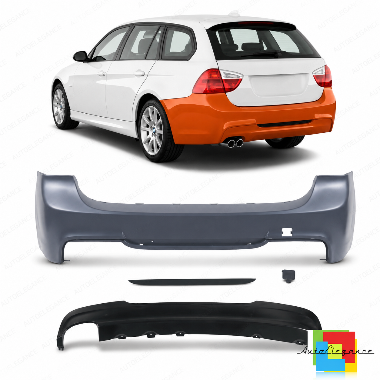 SPLITTER SUITABLE FOR VW GOLF 8 GTI GTD RLINE LOOK GLOSSY BLACK SPORTY DESIGN 