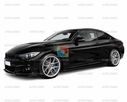 0892🌜BMW SERIE 3 F30 F31 SPLITTER SOTTO MINIGONNE LATERALI SOTTOPORTA  ABS🌜