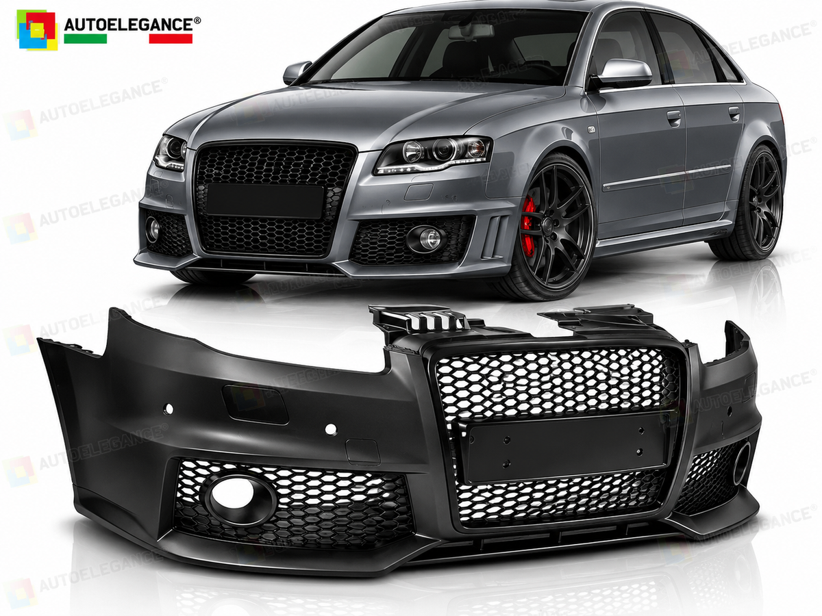 PARAURTI ANTERIORE SPORT ADATTO PER AUDI A4 04-08 LOOK RS4