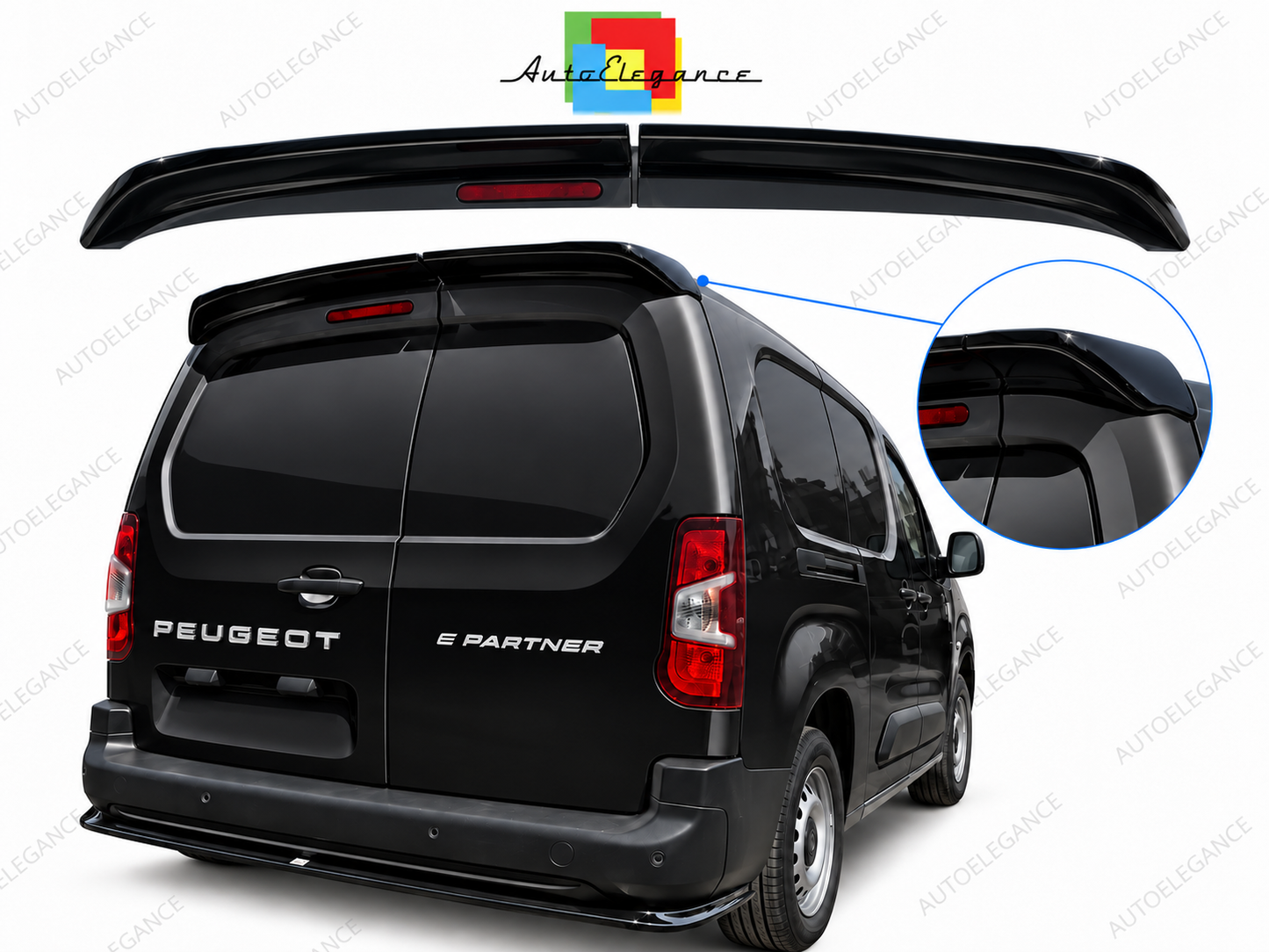 👉Spoiler Tetto Posteriore Adatto per Citroen Berlingo Porte Fienile PU👈