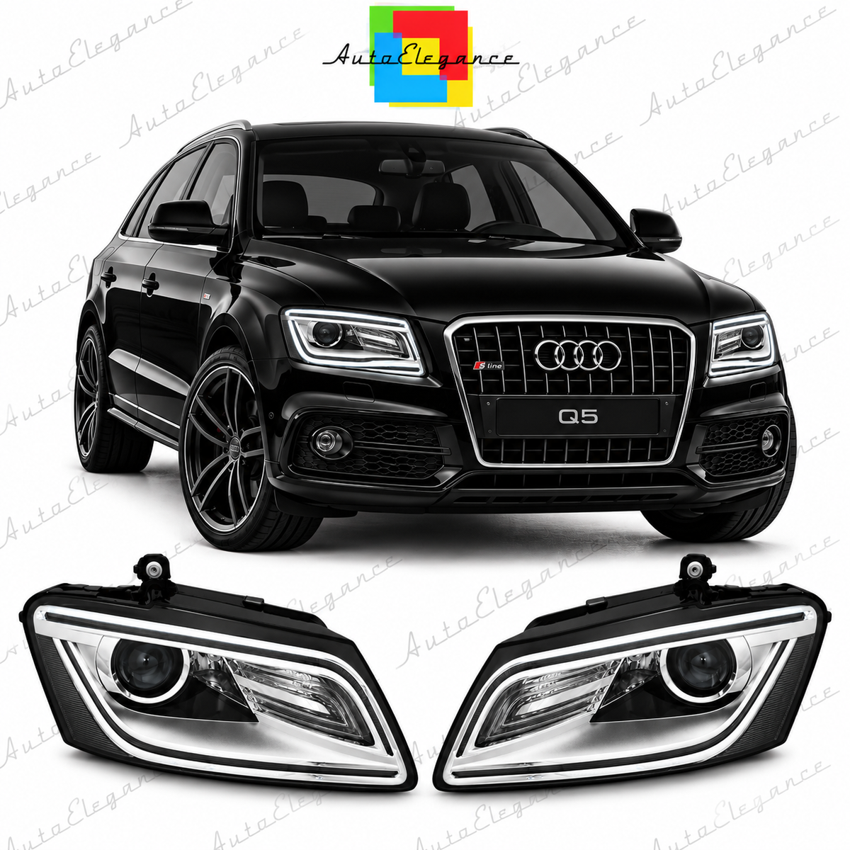 ART.10657 FARI  ANTERIORI ADATTO  PER AUDI Q5 08.12-17