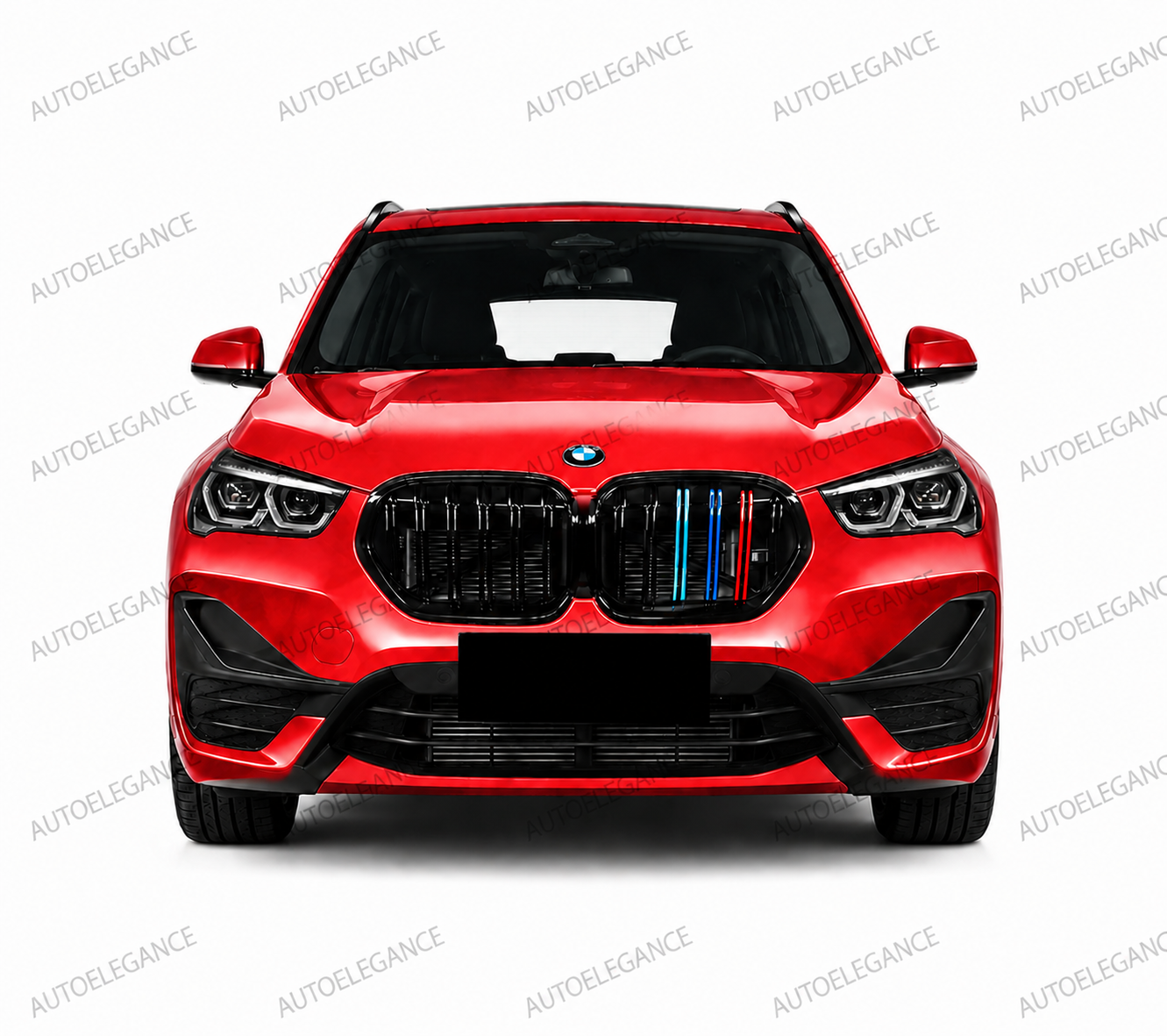💫ART.10210 GRIGLIA BMW X1 F48 LCI 19-22 NERO LUCIDO TRICOLORE💫