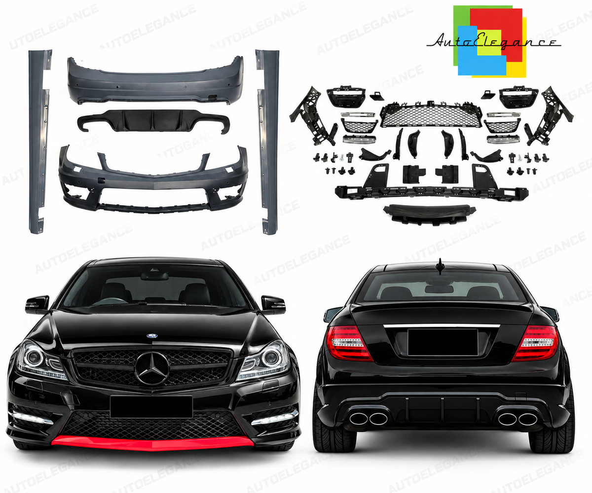 👉Bodykit stile C63 AMG adatto per Mercedes (W204) (2007-2014)👈