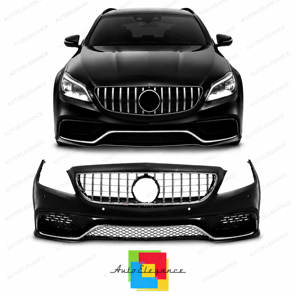 👉Paraurti Anteriore Mercedes Classe CLS W218 11-14 Look AMG con PDC 👈