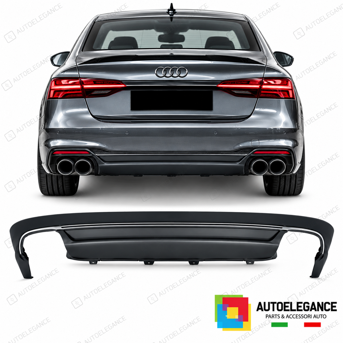 DIFFUSORE AUDI A8 15-17 LOOK S8