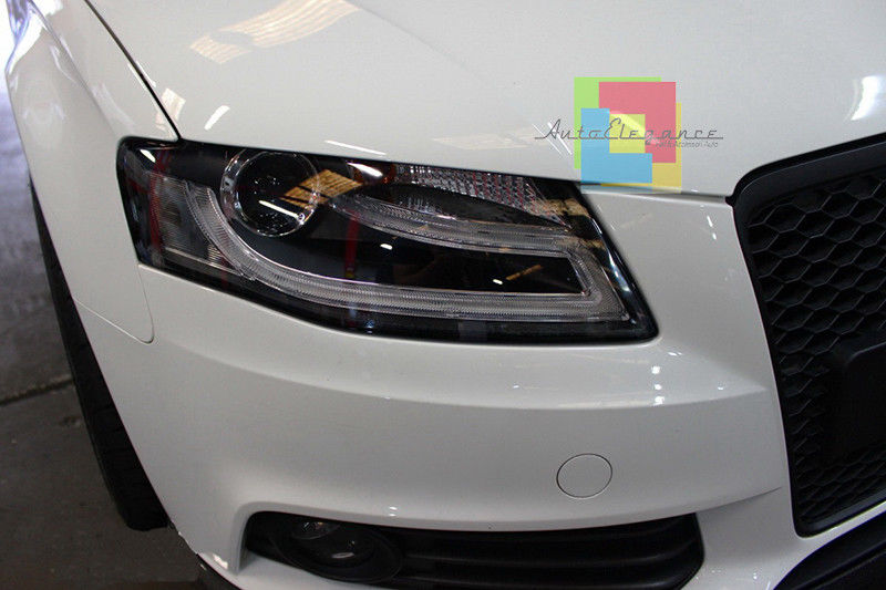 Headlights suitable for Audi A4 B8 8K (2008-2011) LED Daytime Running Light Bar Xenon Design 
