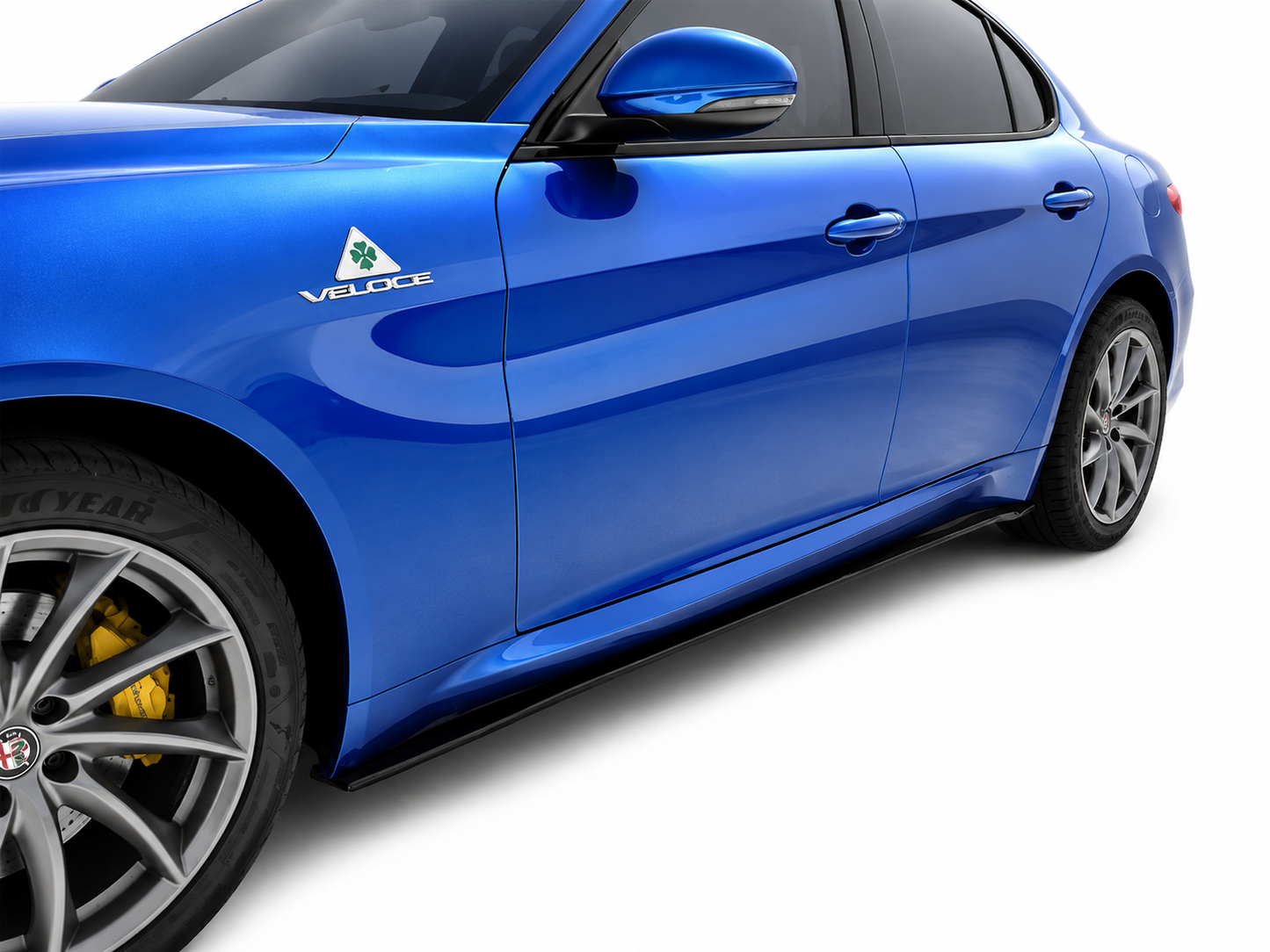 👉MINIGONNE ADATTO PER ALFA ROMEO GIULIA SPOILER SOTTOPORTA ABS NERO LUCIDO👈