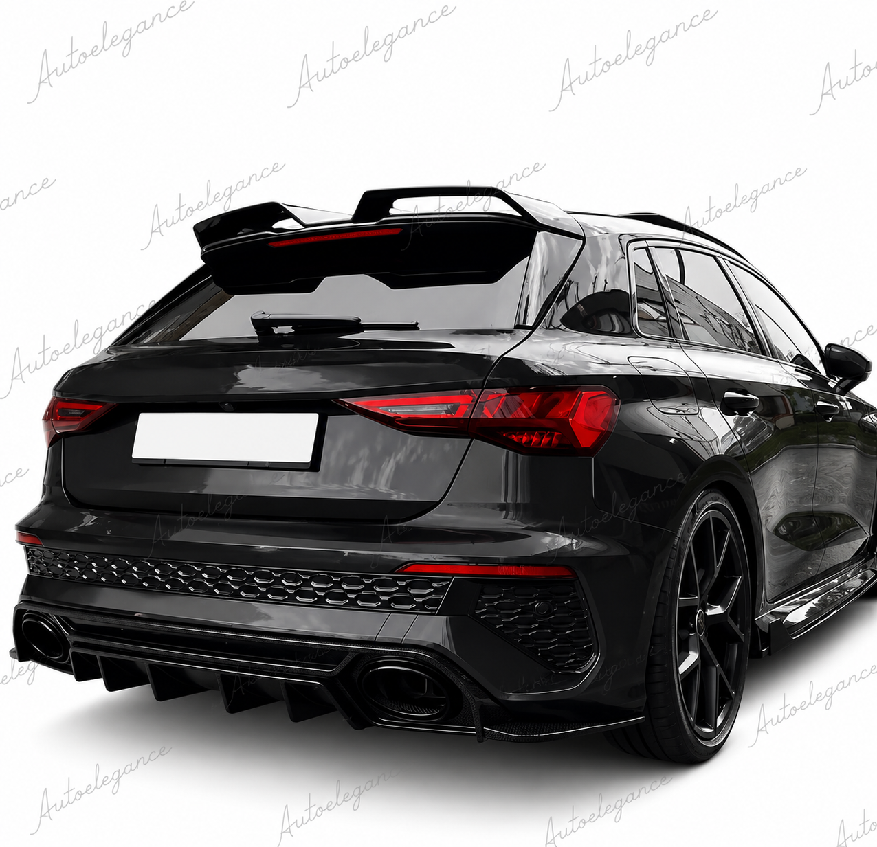 🔥SPOILER POSTERIORE PER TETTO AUDI A3 S3 RS3 8Y SPORTBACK 21-24 NERO LUCIDO🔥