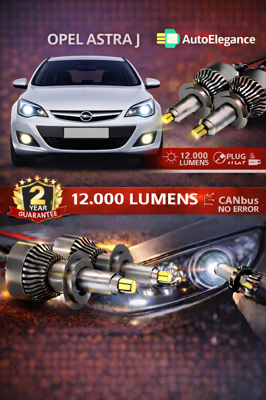 KIT LED Opel ASTRA J ANABAGLIANTI H7 CANBUS Bianco 6500K 360 gradi